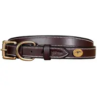 Dyon Flat Leather Hundhalsband
