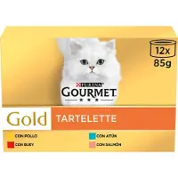 Purina Gourmet Gold Tartallette 12x85g Våtfoder För Katter 8 Enheter