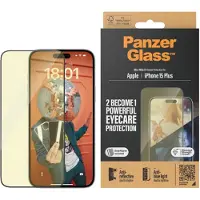 PanzerGlass | Ultra-Wide Fit - Skärmskydd för mobiltelefon - EyeCare Protection | Apple iPhone 15 Plus