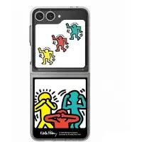 Samsung Galaxy Z Flip6 och Flip7 FE Keith Haring Photo Flipsuit Card Yellow