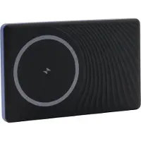 RealPower Powerbank 5.000 mAh Power Delivery, Qi Wireless Charging, MagSafe USB-C kontakt (Power Delivery) Blå