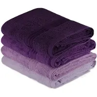 Wellhome 70x140cm Handduksset 4 Bitar