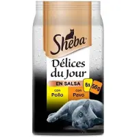 Sheba Delices Du Jour 12x6x50g Blötmat För Katt Med Kyckling Och Kalkon