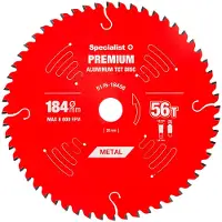 Specialist+ 184x56tx20/16 Mm Aluminium Premium Metallslipningsskiva