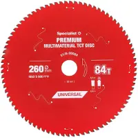 Specialist+ 260x84tx30 Mm Premium Multi Material Cirkelsågblad