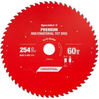 Specialist+ 254x60tx30 Mm Premium Multi Material Cirkelsågblad