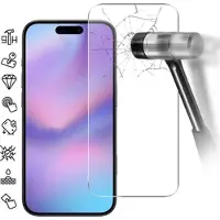 Mtp Products iPhone 17 Pro Skärmskydd av härdat glas - 9H - Case Friendly - Genomskinlig