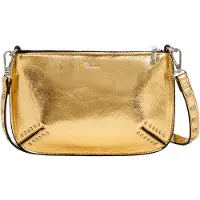 Pepe Jeans för kvinnor. PL031661 Valeria Glimmer gyllene handväska (OSFA), Dorado, Casual, Polyuretan