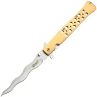 Mtech Linerlock A/O Gold Wavy