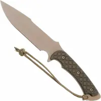 Spartan Blades Horkos SB4DEGRKYTN Flat Dark Earth, Green Micarta, survival knife, kydex sheath