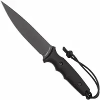 Spartan Blades Harsey Clandestina SB57BKBKKYBK Black, Black Micarta, survival knife, kydex sheath