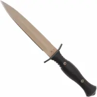 Spartan Blades Harsey Dagger SB49DEBKKYTN Flat Dark Earth, Black Micarta, dagger, kydex sheath
