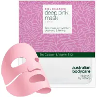 Australian bodycare B12 + Collagen Deep Pink Face Mask 4 pieces