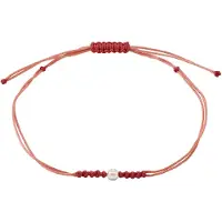Pilgrim Armband 'Birthstones' röd / vit