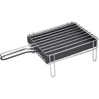 Sauvic Rostfritt Stål Bordsgrill Med Låda 25x20 Cm