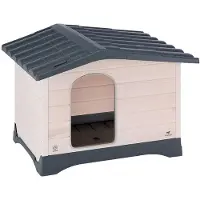 Ferplast Lodge 90 88x72x66 Cm Utomhushundkoja I Harts/trä