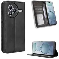 Mtp Products Xiaomi Civi 5 Pro Retro Plånboksfodral med Magnetstängning - Svart