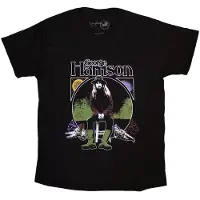Ginza.se George Harrison: Unisex T-Shirt/Sun & Moon (Black) (Large)