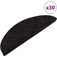 vidaXL Trappmattor självhäftande 30 st antracit 56x17x3 cm