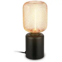 Briloner Sängbordslampa Rist, Svart, Vardagsrum / matsal, Metall, Modern, Bordslampa