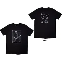Ginza.se David Gilmour: Unisex T-Shirt/Luck & Strange Black Cat Strat (Black) (Back Print & Ex-Tour) (X-Large)