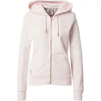 Superdry för kvinnor. W2012477A Essential Logo Zip Sweatshirt ljusrosa (XXL), Casual, Bomull