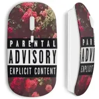 MANIACASE Souris Sans Fil Parental Advisory Explicit Content