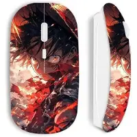 CAPACHEAP Souris - maniacase - sans fil - One piece Luffy énervé - art manga anime - USB - optique