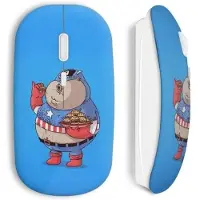 MANIACASE Souris Sans Fil Fat Captain America