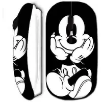 CAPACHEAP Souris Sans Fil Mickey Disney Noire Et Blanc