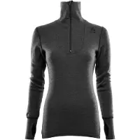 Aclima DoubleWool Polo with Zip Woman Marengo/Jet Black