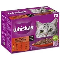Mars Whiskas Multipack Klassisk Selektion Kött 12x85g Kattsnacks 4 Enheter