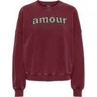 ONLY Sweatshirts ONLLINDA kvinnor - Bordeaux - EU M