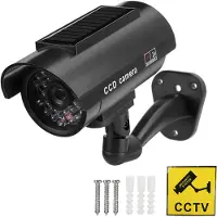 Honor Electronics Soldriven vattentät imitation Dummy Säkerhetsfalskkamera med blinkande LED-ljus