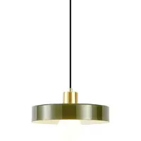 QAZQA Retro Pendellampa Guld med Grönt Glas - Jina