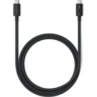 Satechi Thunderbolt-kabel Thunderbolt 4 USB-C 1.00 m Svart, Silver ST-YTB100K