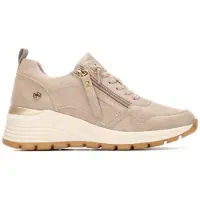 Refresh för kvinnor. 17293801-BEIGE Träningsskor 172938 beige (37), 1 till 3 cm, Nyckelband, Zip, Casual