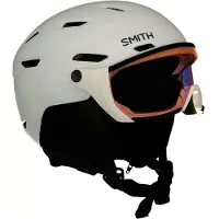 Smith Survey, Skidhjälm med visir, Fotokromisk, Vit
