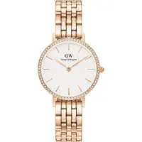 Daniel Wellington Petite 28 Stones 5-Link Rosegold White DW00100666