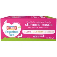Smolke Smølke Favørites Box kombipack färskt ångkokt våtfoder hund