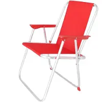 Wellhome Hopfällbar Metallstrandstol 44x44x74 Cm