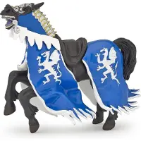 Papo Blå Drake Kungens häst - H: 12,3 cm - - One Size - Leksaksfigur