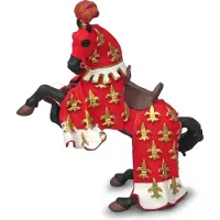 Papo Röd Prins Philip Häst - H: 8 cm - - One Size - Leksaksdjur