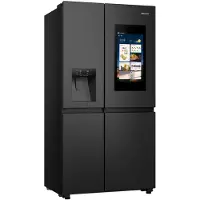 Hisense RS9P628GPFE, Fristående, Amerikansk dörr, Svart, Röra, LCD, På dörren