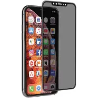 Muvit Iphone Xs Max Privacy Case Friendly Härdat Glas Skärmskydd