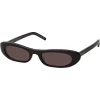 Yves Saint Laurent Oval Plast Modebåge Oval Solglasögon Unisex Solglasögon 713740-Y9901-1000 Basic Packaging-Eyeglass Case