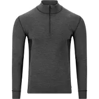 Aclima WarmWool Mock Neck with Zip Man Marengo/Jet Black