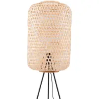 LUCANDE Golvlampa , Jorick, Trä, Vardagsrum, Bambu, Lantlig / rustik