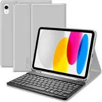 4kom.pl SC Pen + Keyboard Case för iPad 10,9" 2022 / 11" 2025 - Grå