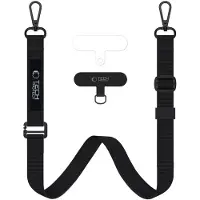 Tech-Protect C6S 2-i-1 Rep-crossbody-halsrem - svart